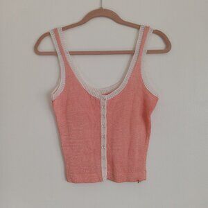 NWOT VINTAGE Shanie Jacobs Hand knit Crop Top